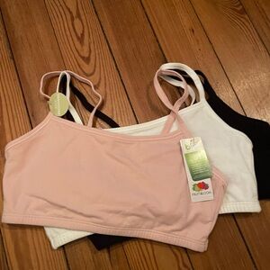 Fruit of the Loom Bandeau Set - Pink, White, Black